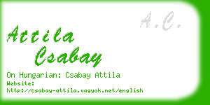 attila csabay business card